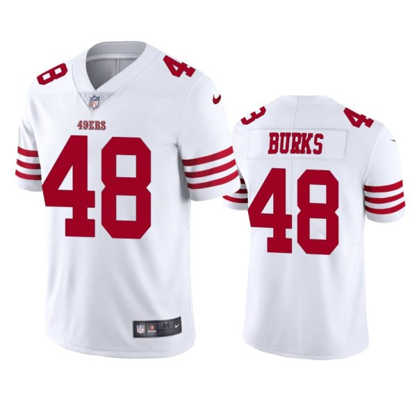 Oren Burks San Francisco 49ers White Vapor Limited Jersey