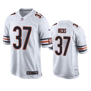 Elijah Hicks Chicago Bears White Game Jersey