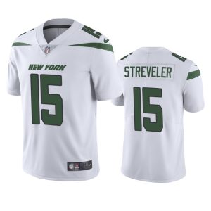 Chris Streveler New York Jets White Vapor Limited Jersey