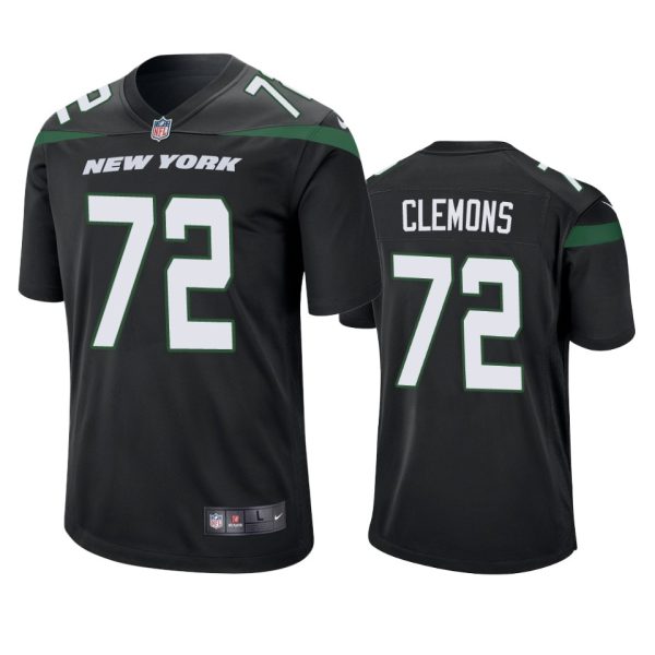 Micheal Clemons New York Jets Black Game Jersey