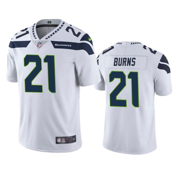 Artie Burns Seattle Seahawks White Vapor Limited Jersey