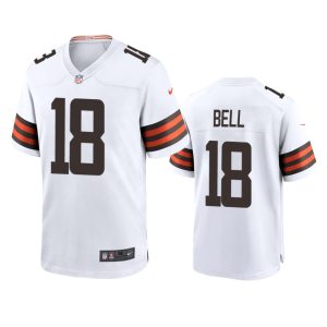 David Bell Cleveland Browns White Game Jersey
