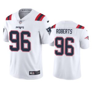 Sam Roberts New England Patriots White Vapor Limited Jersey