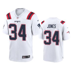 Jack Jones New England Patriots White Game Jersey