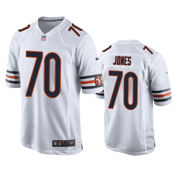 Braxton Jones Chicago Bears White Game Jersey