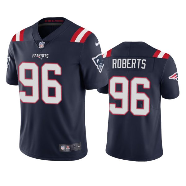 Sam Roberts New England Patriots Navy Vapor Limited Jersey