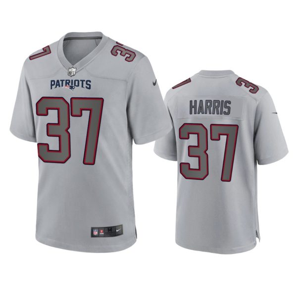 Damien Harris New England Patriots Gray Atmosphere Fashion Game Jersey