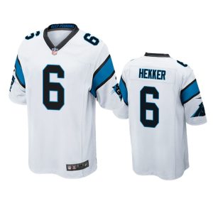 Johnny Hekker Carolina Panthers White Game Jersey