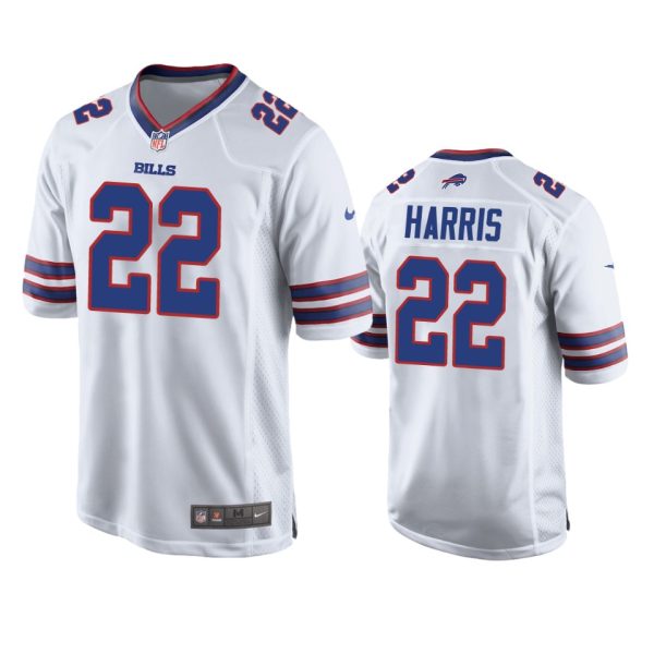 Damien Harris Buffalo Bills White Game Jersey