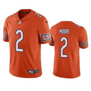 D.J. Moore Chicago Bears Orange Vapor Limited Jersey