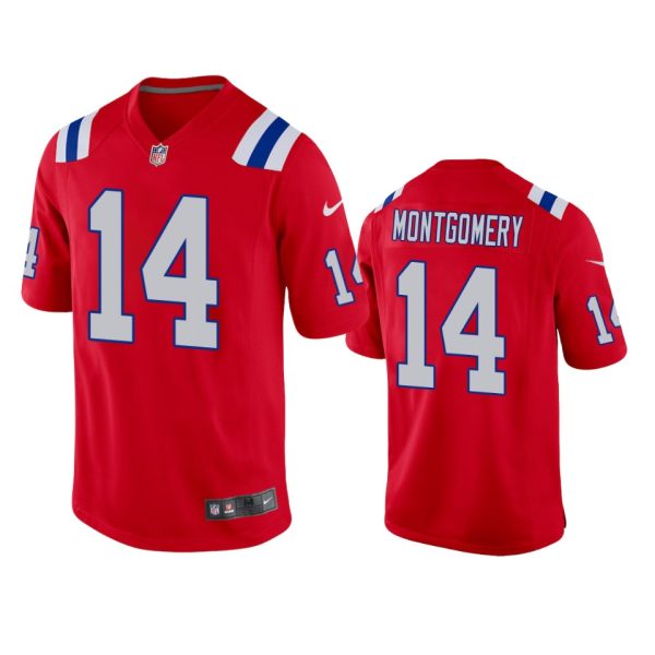 Ty Montgomery New England Patriots Red Alternate Game Jersey