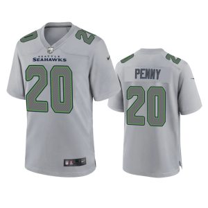 Rashaad Penny Seattle Seahawks Gray Atmosphere Fashion Game Jersey