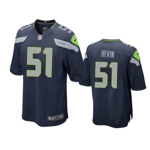 Bruce Irvin Seattle Seahawks College Navy Game Jersey