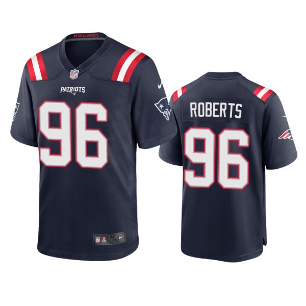 Sam Roberts New England Patriots Navy Game Jersey