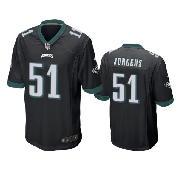 Cam Jurgens Philadelphia Eagles Black Game Jersey