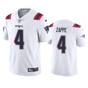 Bailey Zappe New England Patriots White Vapor Limited Jersey