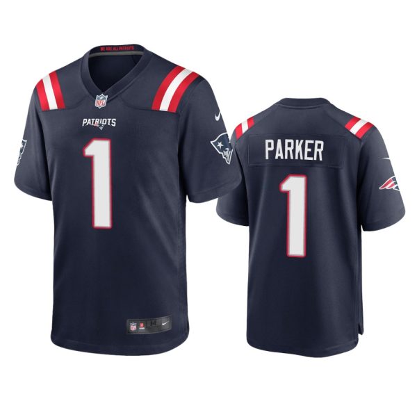 DeVante Parker New England Patriots Navy Game Jersey