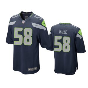Tanner Muse Seattle Seahawks College Navy Game Jersey