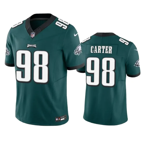 Jalen Carter Philadelphia Eagles Midnight Green Vapor F.U.S.E. Limited Jersey