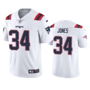 Jack Jones New England Patriots White Vapor Limited Jersey