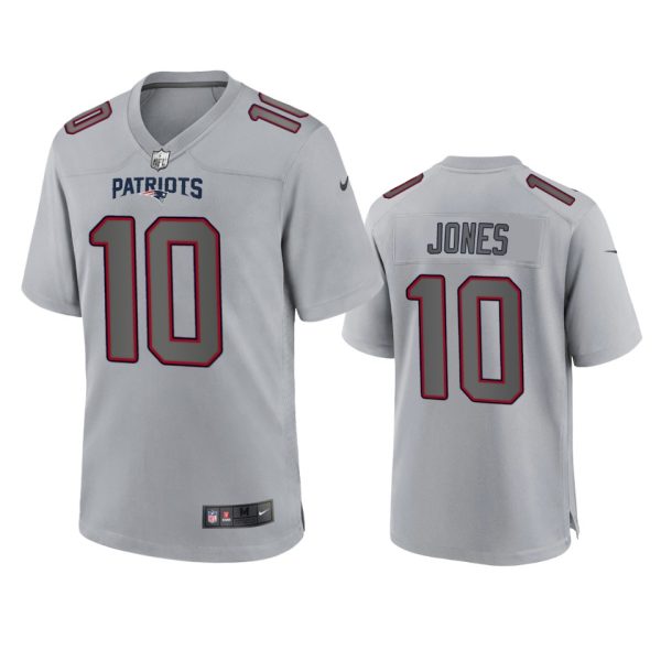 Mac Jones New England Patriots Gray Atmosphere Fashion Game Jersey