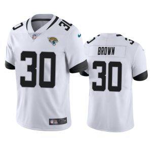 Montaric Brown Jacksonville Jaguars White Vapor Limited Jersey