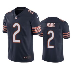 D.J. Moore Chicago Bears Navy Vapor Limited Jersey