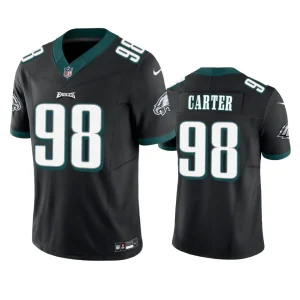 Jalen Carter Philadelphia Eagles Black Vapor F.U.S.E. Limited Jersey