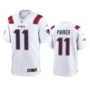 DeVante Parker New England Patriots White Game Jersey