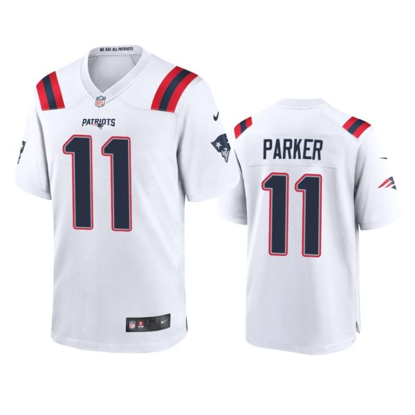 DeVante Parker New England Patriots White Game Jersey