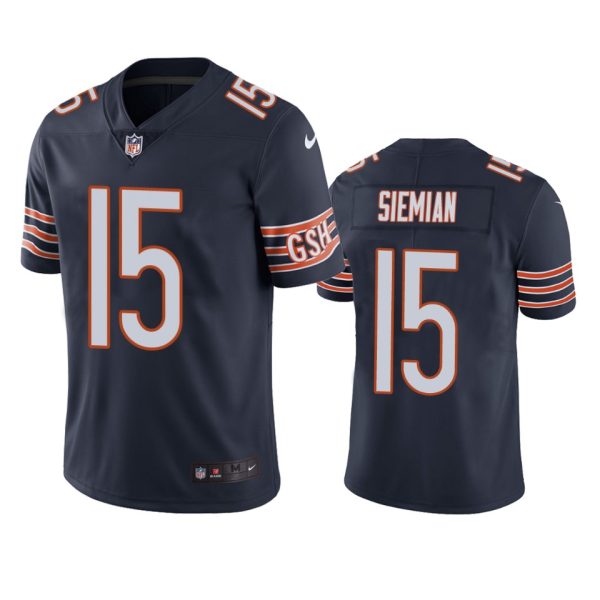 Trevor Siemian Chicago Bears Navy Vapor Limited Jersey