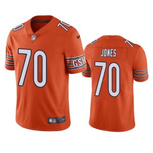 Braxton Jones Chicago Bears Orange Vapor Limited Jersey