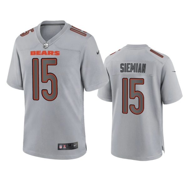 Trevor Siemian Chicago Bears Gray Atmosphere Fashion Game Jersey