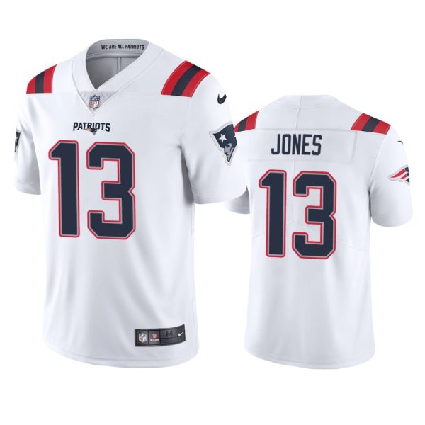 Jack Jones New England Patriots White Vapor Limited Jersey - Men's