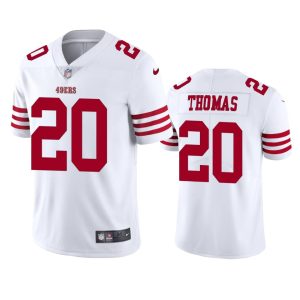 Ambry Thomas San Francisco 49ers 2022-23 Vapor Limited White Jersey - Men's
