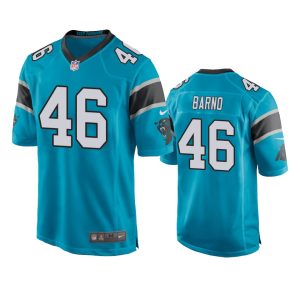 Amare Barno Carolina Panthers Blue Game Jersey