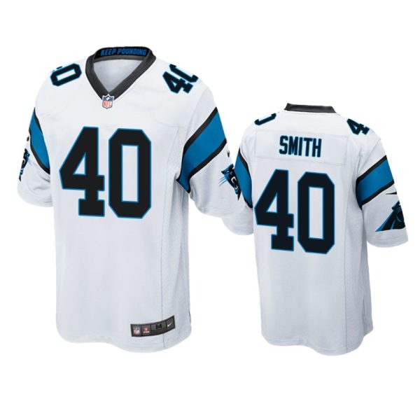 Brandon Smith Carolina Panthers White Game Jersey