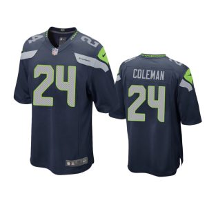 Justin Coleman Seattle Seahawks College Navy Game Jersey