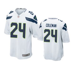 Justin Coleman Seattle Seahawks White Game Jersey