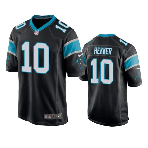 Johnny Hekker Carolina Panthers Black Game Jersey