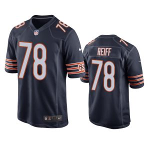 Riley Reiff Chicago Bears Navy Game Jersey