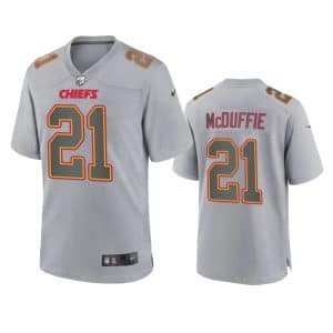 Trent McDuffie Kansas City Chiefs Gray Atmosphere Fashion Game Jersey