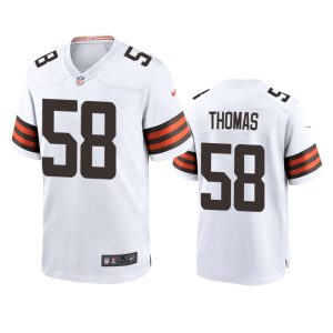 Isaiah Thomas Cleveland Browns White Game Jersey