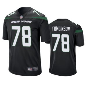 Laken Tomlinson New York Jets Black Game Jersey