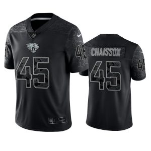K'Lavon Chaisson Jacksonville Jaguars Black Reflective Limited Jersey