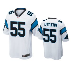 Cory Littleton Carolina Panthers White Game Jersey