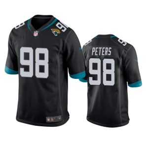 Corey Peters Jacksonville Jaguars Black Game Jersey