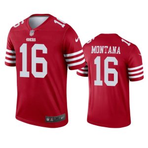 Joe Montana San Francisco 49ers 2022-23 Legend Scarlet Jersey - Men's