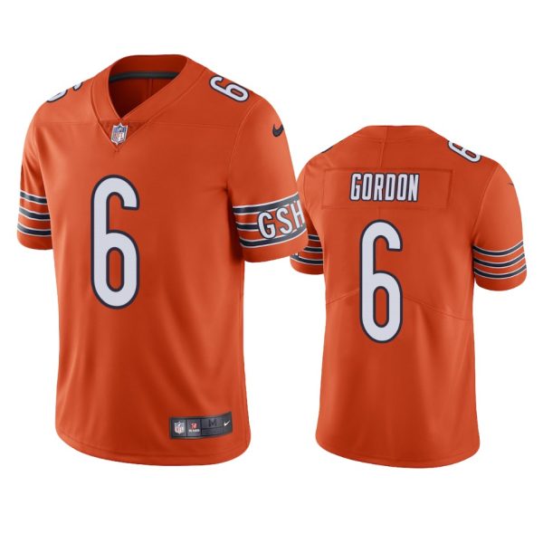 Kyler Gordon Chicago Bears Orange Vapor Limited Jersey