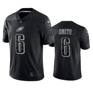 DeVonta Smith Philadelphia Eagles Black Reflective Limited Jersey